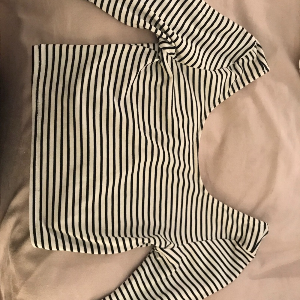 3/4 sleeve crop top